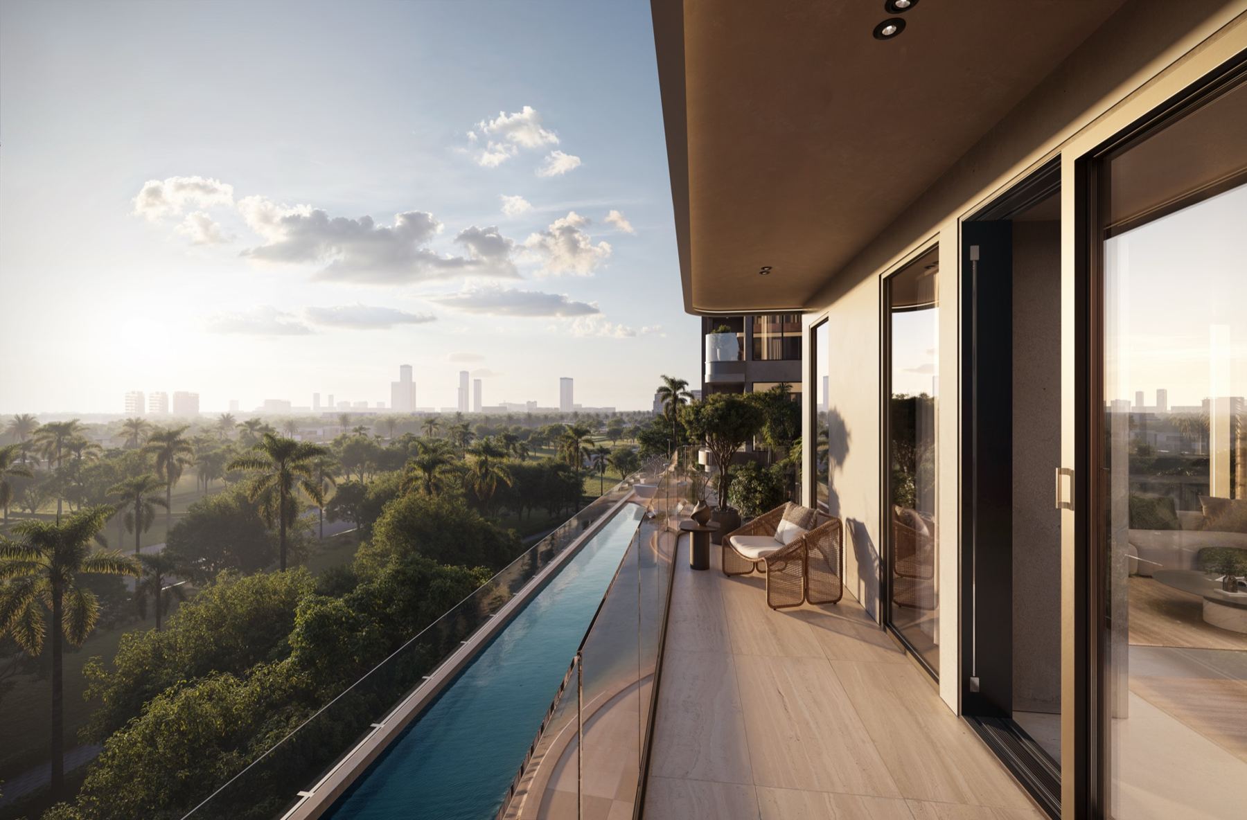 Vista dal balcone di una residenza Enchanté